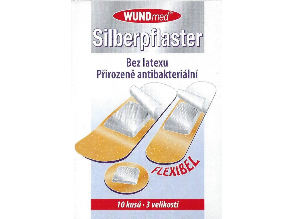 Náplast WUNDmed se stříbrem 10ks - lékárna s rozvozem po Ostravsku a Těšínsku