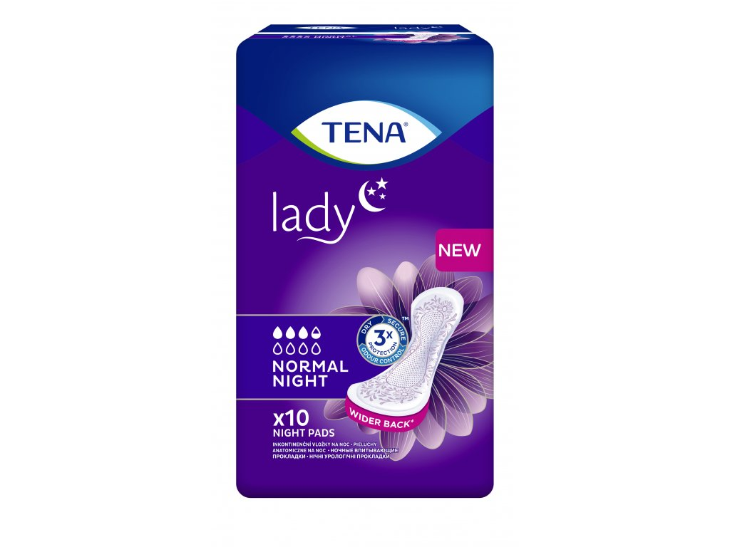 TENA Lady Normal Night ink.vložky 10ks 760765 - lékárna s rozvozem po Ostravsku a Těšínsku