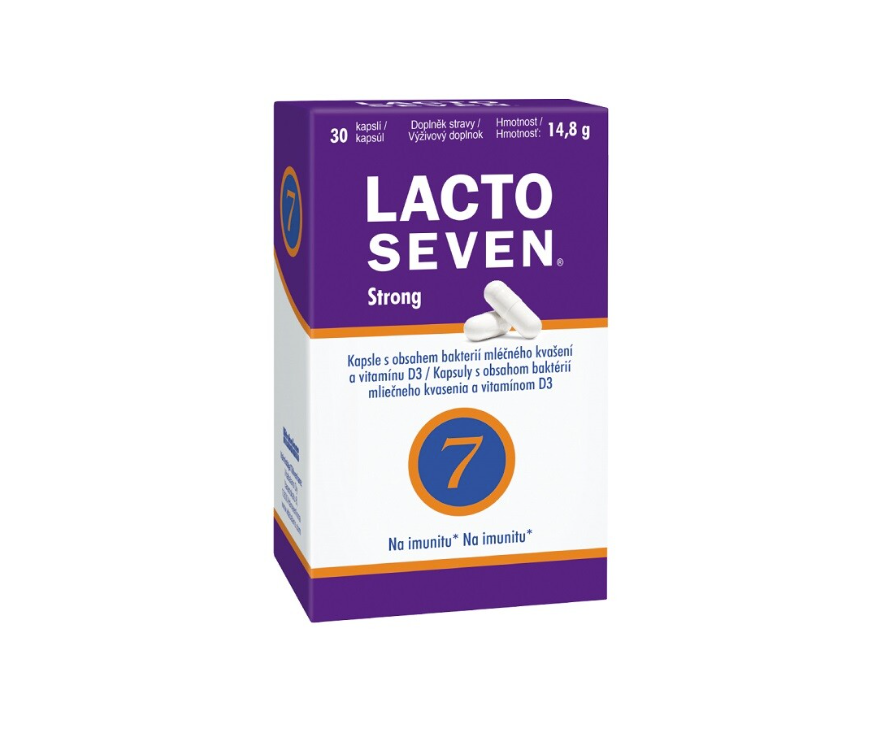 Lacto Seven Strong cps.30 - lékárna s rozvozem po Ostravsku a Těšínsku