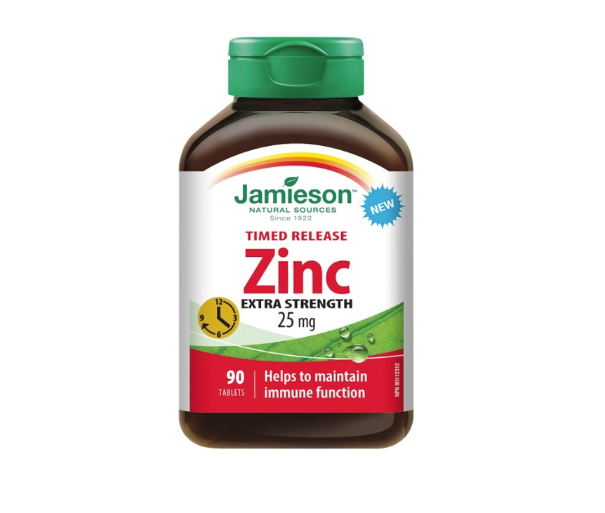 JAMIESON Zinek 25mg s post.uvolňováním tbl.90 - lékárna s rozvozem po Ostravsku a Těšínsku