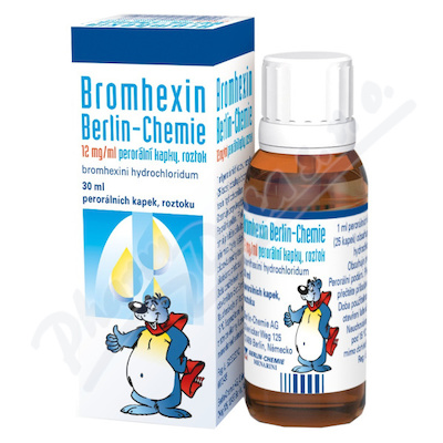 Bromhexin Berlin-Chemie 12mg/ml por.gtt.sol.30ml - lékárna s rozvozem po Ostravsku a Těšínsku