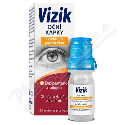 Vizik oční kapky zklidňující podráždění 10ml - lékárna s rozvozem po Ostravsku a Těšínsku