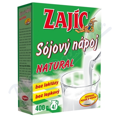 Sójový nápoj Zajíc natural 400g - lékárna s rozvozem po Ostravsku a Těšínsku